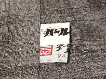 平和屋本店●極上 インド・アッサム 野蚕糸工房 手織 ムガシルク 横段文 証紙付き 逸品 CYAA4387s6