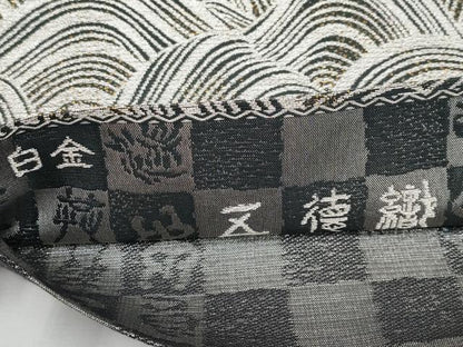 平和屋着物●極上　創業280年　誉田屋源兵衛　六通柄袋帯　白金　五徳織　月山水明　逸品　未使用　CYAA4403s6