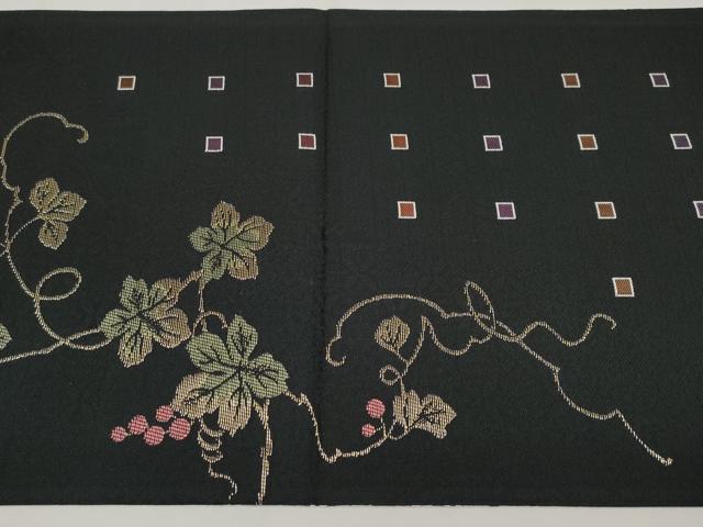 平和屋着物●極上　両面　両方向　双方締両面弐図　東京染　江戸紅型染　全通柄袋帯　亀甲花文　銀通し地　逸品　未使用　CYAA4404s6