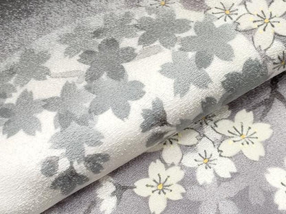 平和屋着物●極上　洛楽人工房　九寸名古屋帯　満月に桜　銀通し地　濃紺地　逸品　未使用　CYAA4410s6