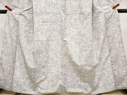 平和屋着物●極上　本場大島紬　白大島　9マルキ　樹林文　逸品　CYAA4431s6