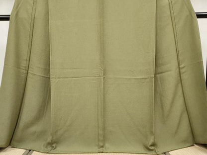 平和屋着物●極上　色無地　国防色　逸品　未使用　CYAA4436s6