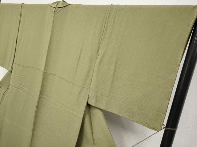 平和屋着物●極上　色無地　国防色　逸品　未使用　CYAA4436s6