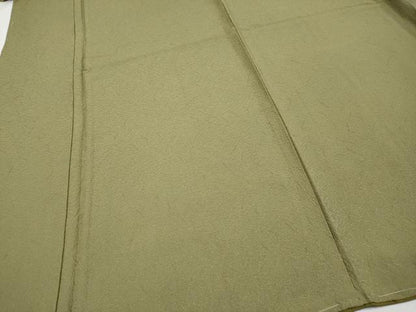 平和屋着物●極上　色無地　国防色　逸品　未使用　CYAA4436s6