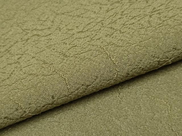平和屋着物●極上　色無地　国防色　逸品　未使用　CYAA4436s6
