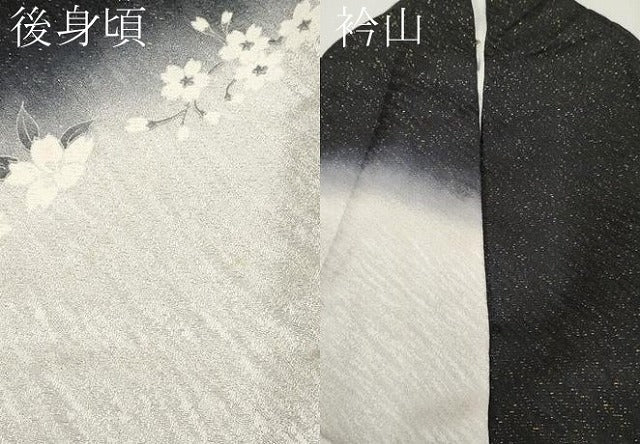 平和屋着物●極上　訪問着　舞花文　暈し染め　金通し地　逸品　CYAA4440s6