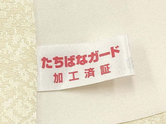 平和屋着物●極上　訪問着　辻が花　暈し染め　銀通し地　鳥の子色地　逸品　未使用　CYAA4445s6
