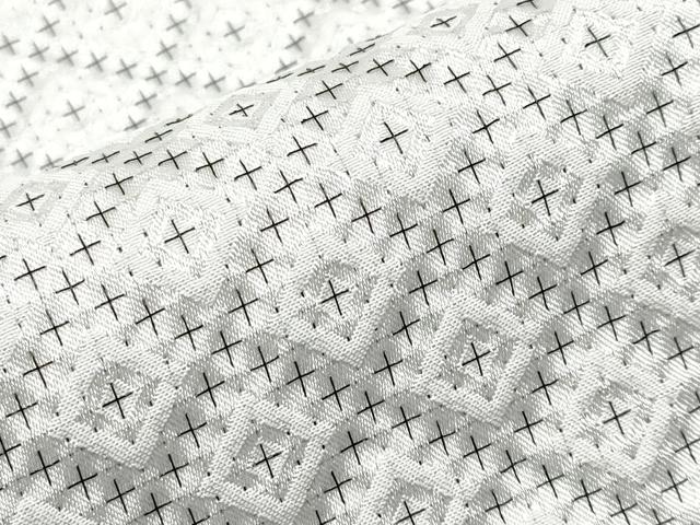平和屋着物●極上　男性　紋付き・羽織・ファーセット　舞台衣装　白地　洗える着物　逸品　CYAA4446s6
