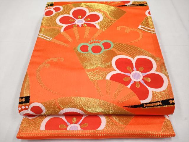 平和屋着物[]極上　七五三　女の子　7歳　祝着・袋帯セット　駒刺繍　枝梅文　黒地　金彩　逸品　CYAA4458s6