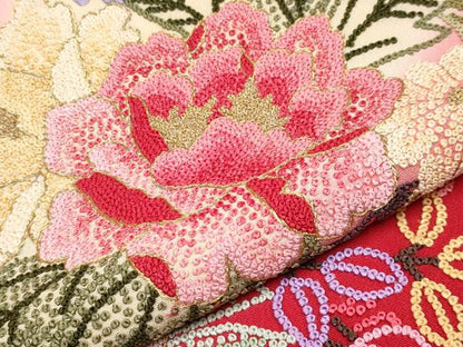 平和屋本店[]極上 七五三　女の子　7歳　祝着　中国三大刺繍　相良刺繍　総刺繍　花車文　暈し染　金糸　朱・緋色　逸品 未使用 CYAA4466s6