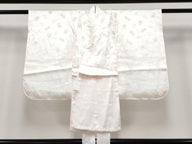 平和屋着物[]極上　七五三　女の子　3歳　祝着・長襦袢セット　友禅　几帳花蝶文　暈し染め　金銀彩　逸品　未使用　CYAA4468s6
