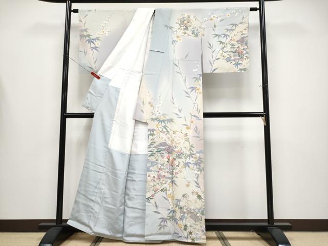 平和屋本店●極上 訪問着 友禅 作家物 御所解文 暈し染め 逸品 未使用 CYAA4471s6