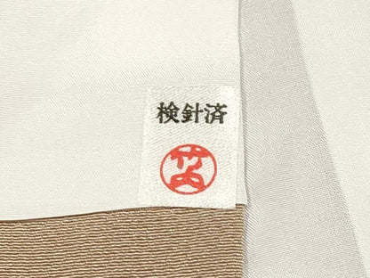 平和屋着物●極上　色無地　柴染色　逸品　CYAA4474s6