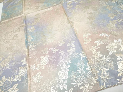 平和屋本店●極上 小紋 枝花文 暈し染め 金彩 逸品 未使用 CYAA4476s6