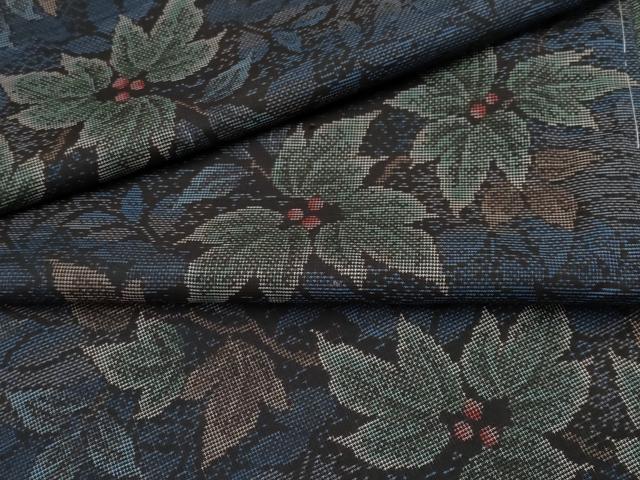 平和屋着物●極上　本場大島紬　9マルキ　枝葉木の実　逸品　未使用　CYAA4486s6