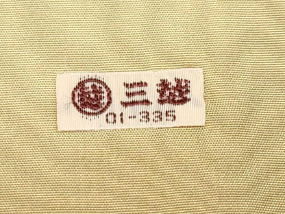 平和屋本店●極上　創業460年・千總　訪問着　駒刺繍　舞花文　金彩　黄橡色地　三越扱い　逸品　CYAA4495s6
