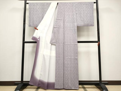 平和屋着物●極上　藤娘きぬたや・総絞り　杢目絞り　小紋　薄色地　鈴乃屋扱い　逸品　CYAA4496s6
