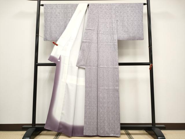 平和屋着物●極上　藤娘きぬたや・総絞り　杢目絞り　小紋　薄色地　鈴乃屋扱い　逸品　CYAA4496s6