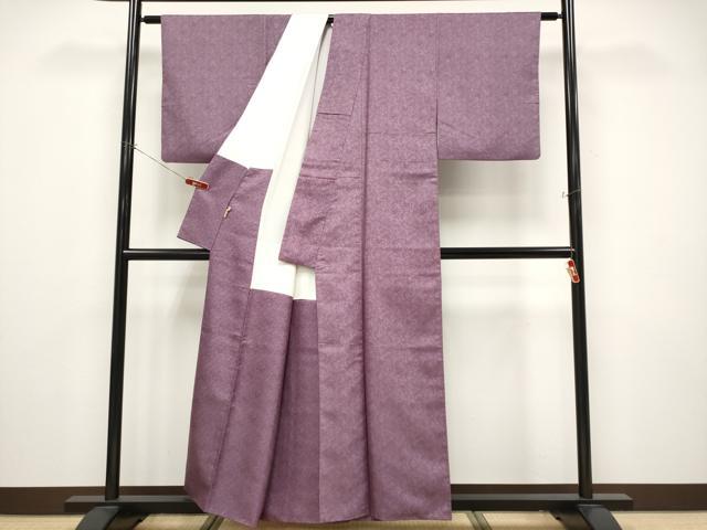 平和屋着物●極上　紋屋井関　御寮織　お召　色無地　桐竹鳳凰文　濃色地　ますいわ屋扱い　逸品　CYAA4506s6