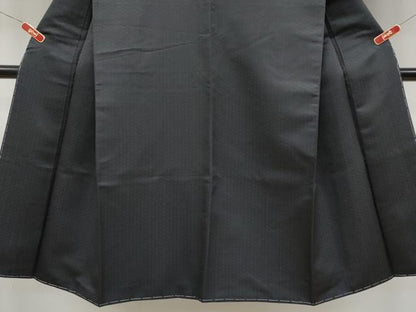 平和屋本店●極上 男性 天平経錦 お召 黒地 逸品 未使用 CYAA4510s6
