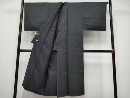 平和屋本店●極上 男性 天平経錦 お召 黒地 逸品 未使用 CYAA4510s6
