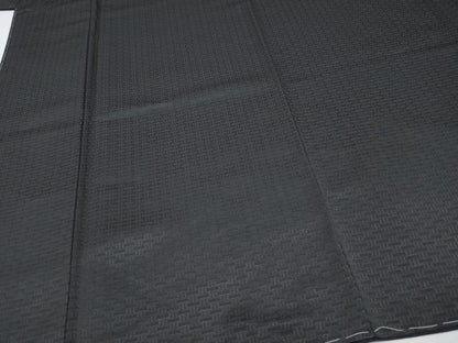 平和屋本店●極上 男性 天平経錦 お召 黒地 逸品 未使用 CYAA4510s6