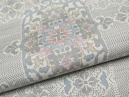 平和屋着物●極上　本場大島紬　白大島　9マルキ　正倉院花唐草文　逸品　CYAA4513s6