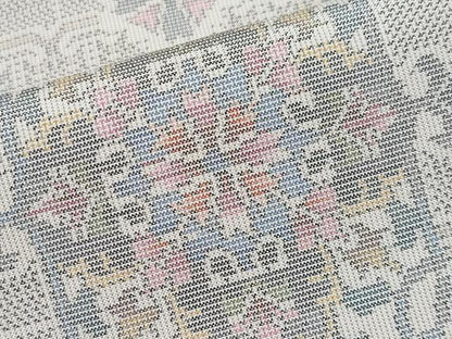 平和屋着物●極上　本場大島紬　白大島　9マルキ　正倉院花唐草文　逸品　CYAA4513s6