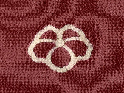 平和屋本店●極上 アンティーク 大正ロマン 振袖 刺繍 孔雀 松竹梅 暈し染め 金糸 鬼しぼ縮緬 葡萄茶色地 逸品 CYAA4521s6