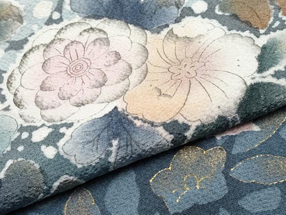 平和屋本店●極上　訪問着　袋帯セット　作家物　辻が花　暈し染め　金彩　逸品　CYAA4525s6