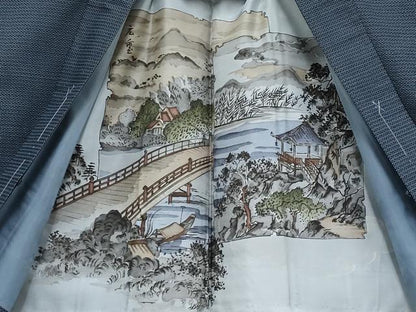 平和屋着物●極上　男性　本場大島紬　アンサンブル　100亀甲　総詰め　逸品　未使用　CYAA4526s6