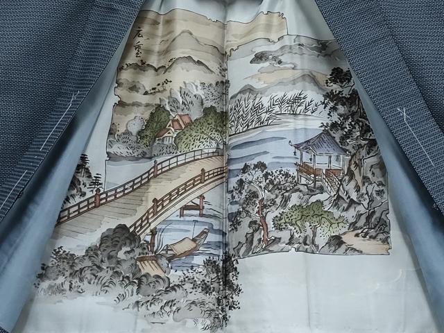 平和屋着物●極上　男性　本場大島紬　アンサンブル　100亀甲　総詰め　逸品　未使用　CYAA4526s6