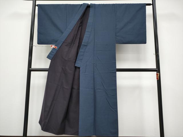 平和屋着物●極上　男性　紬　アンサンブル　亀甲柄　羽織紐付き　逸品　CYAA4529s6