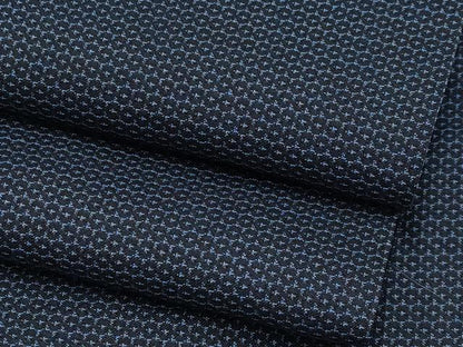 平和屋着物●極上　男性　紬　アンサンブル　亀甲柄　羽織紐付き　逸品　CYAA4529s6