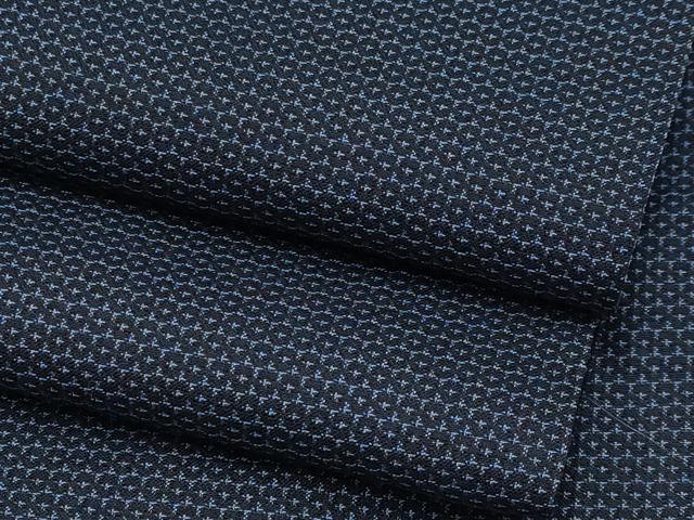 平和屋着物●極上　男性　紬　アンサンブル　亀甲柄　羽織紐付き　逸品　CYAA4529s6