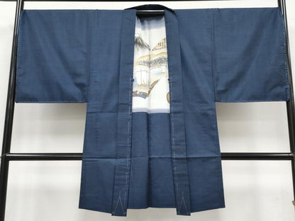 平和屋着物●極上　男性　本場大島紬　アンサンブル　トールサイズ　100亀甲　総詰め　反端付き　逸品　未使用　CYAA4531s6