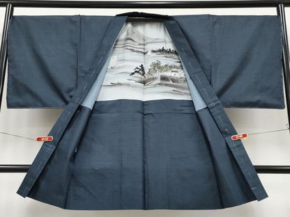 平和屋着物●極上　男性　本場大島紬　アンサンブル　キングサイズ　100亀甲　総詰め　逸品　未使用　CYAA4533s6