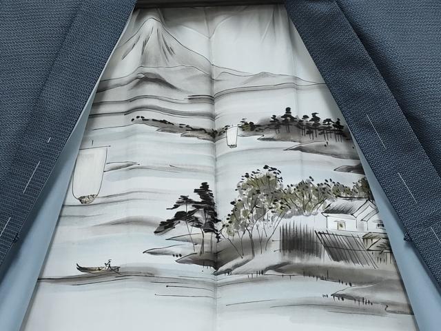 平和屋着物●極上　男性　本場大島紬　アンサンブル　キングサイズ　100亀甲　総詰め　逸品　未使用　CYAA4533s6