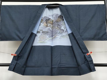 平和屋着物●極上　男性　本場大島紬　アンサンブル　100亀甲　総詰め　松山茂治作　証紙付き　逸品　未使用　CYAA4535s6