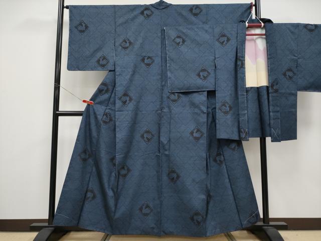 平和屋着物●極上　薩摩結城　アンサンブル　有栖川文様　逸品　未使用　CYAA4536s6