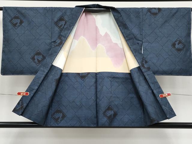 平和屋着物●極上　薩摩結城　アンサンブル　有栖川文様　逸品　未使用　CYAA4536s6