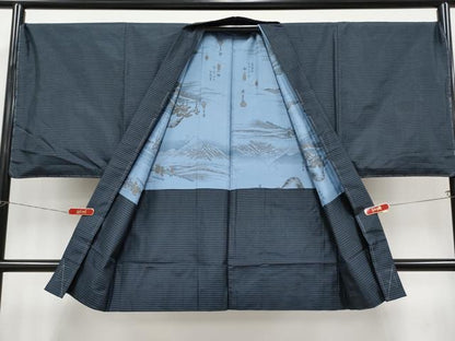平和屋着物●極上　男性　本場大島紬　アンサンブル　亀甲柄　逸品　未使用　CYAA4539s6