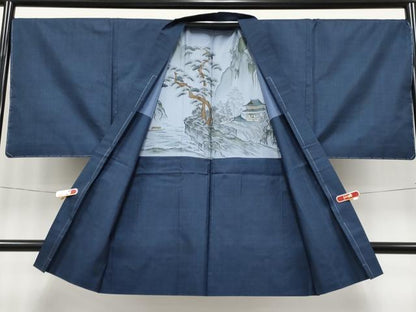 平和屋着物●極上　男性　本場大島紬　アンサンブル　100亀甲　総詰め　逸品　未使用　CYAA4541s6