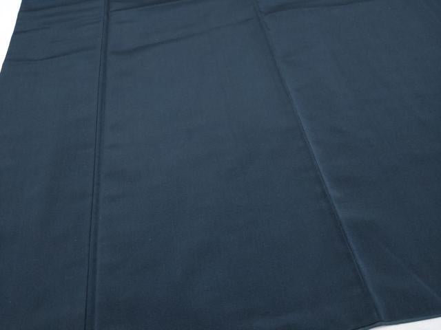 平和屋着物●極上　男性　色無地　アンサンブル　鬼しぼ縮緬　藍鉄色地　逸品　未使用　CYAA4542s6