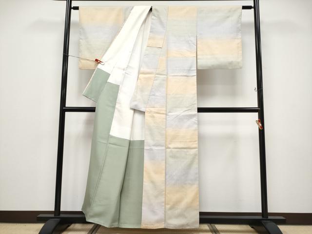 平和屋着物●極上　紅花紬　米沢　新田英行　新田間道　逸品　CYAA4552s6
