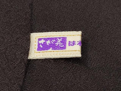 平和屋着物●極上　訪問着　刺繍　貝紫　駒刺繍　正倉院蔦の葉文　金彩　憲法国茶色地　さが美扱い　逸品　CYAA4557s6