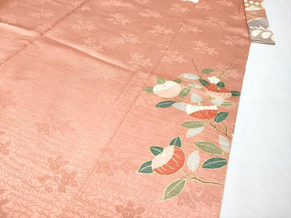 平和屋本店[]極上　七五三　女の子　7歳　祝着　駒刺繍　流水草花文　金彩　逸品　CYAA4571s6
