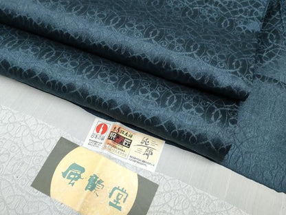 平和屋着物∞極上　市川純一郎　スリーシーズン　春夏秋　塵除　長羽織　風韻堂　褐返色地　証紙・飾り紐付き　逸品　CYAA4929s6