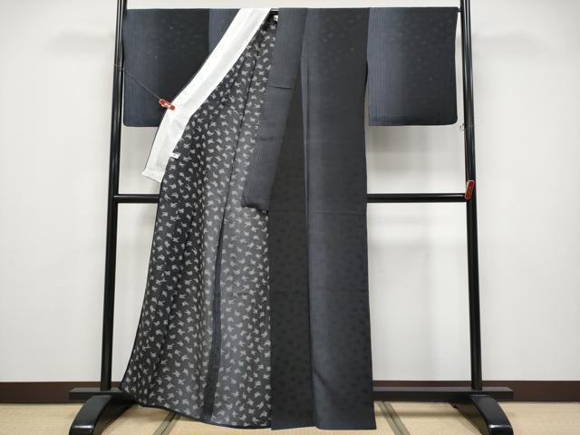 平和屋着物＊極上　夏物　小紋　もじり織　跳兎　逸品　CYAA5088s6