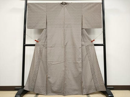 平和屋着物＊極上　夏物　小紋　萬次郎　すかし織　燕　逸品　CYAA4586s6